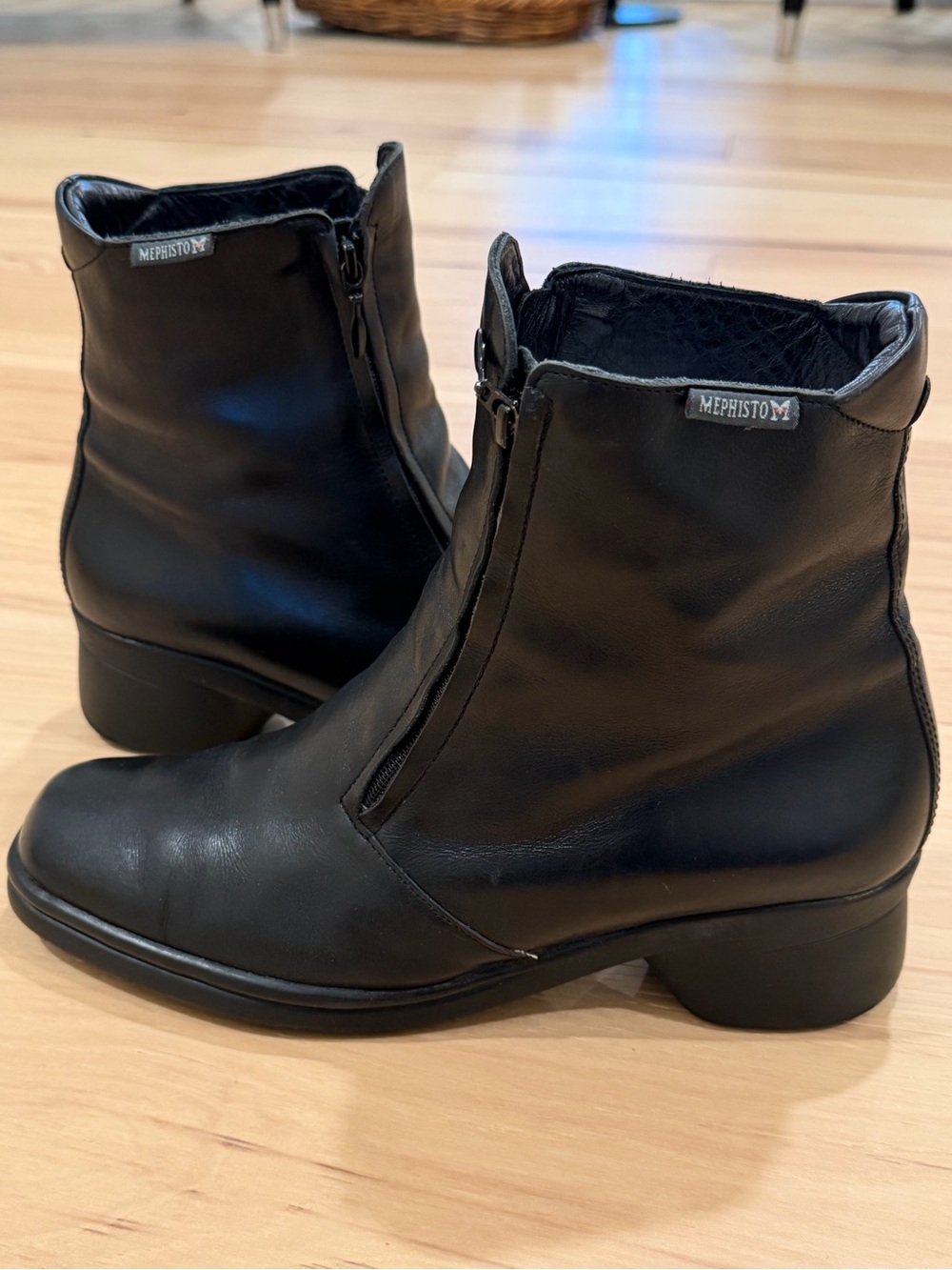 Mephisto Black Leather Boots